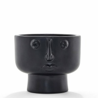 Кашпо Из терракоты В13 см Lesego единый размер черный AM.PM  фото, kupilegko.ru